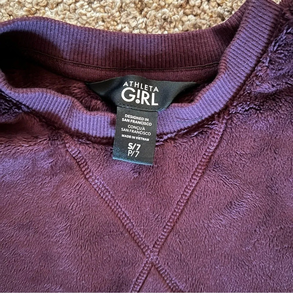 Athleta Girl Feelin’ Great 2.0 Sweatshirt, Girls Size Small (7) - Picture 4 of 7